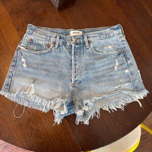 AGOLDE Distressed Denim Jean Shorts, Size 29, Great Condition